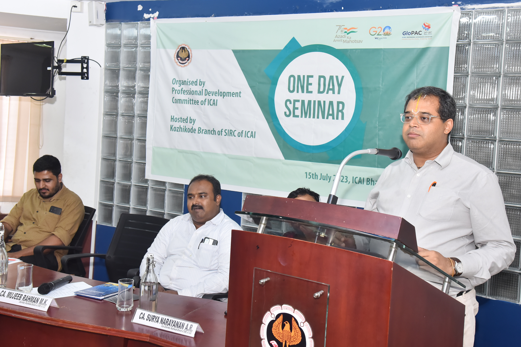 One Day Seminar organised by PDC of ICAI 15-7-23